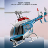 C138PRO 1/33 Scale Bell 206 2.4G 6CH Flybarless Single-Rotor RC Helicopter Model with One-Touch Inverted Flight (RTF Version/Police Livery)